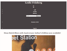 Tablet Screenshot of lesliefeinberg.net